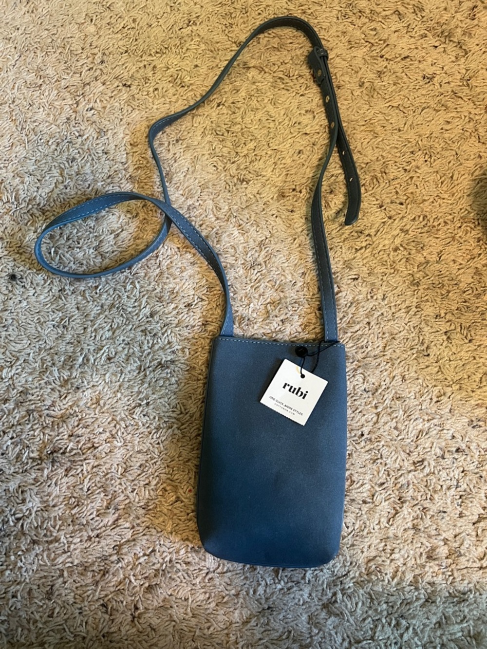 rubi Blue Crossbody Phone Bag